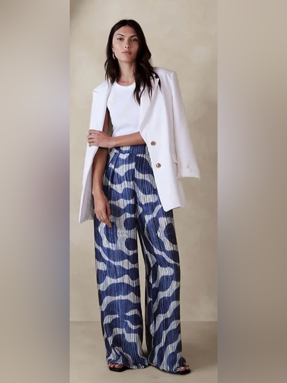 Banana Republic Factory Satin Wide-Leg Pants - Size 12